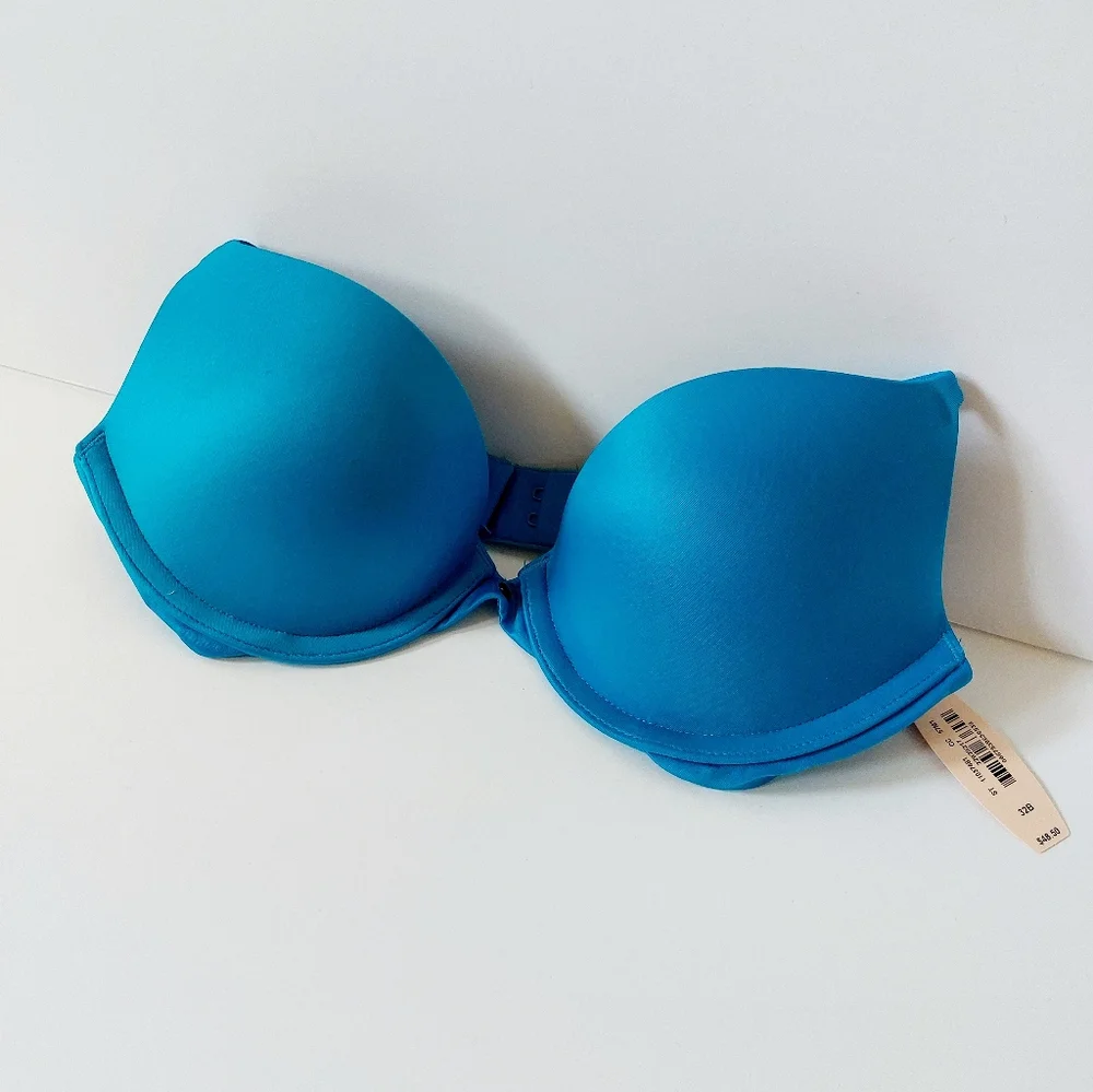 NWT Blue/Teal/Aqua Victoria Secret Very Sexy‎ Padded Pushup Bra 32B style 110374